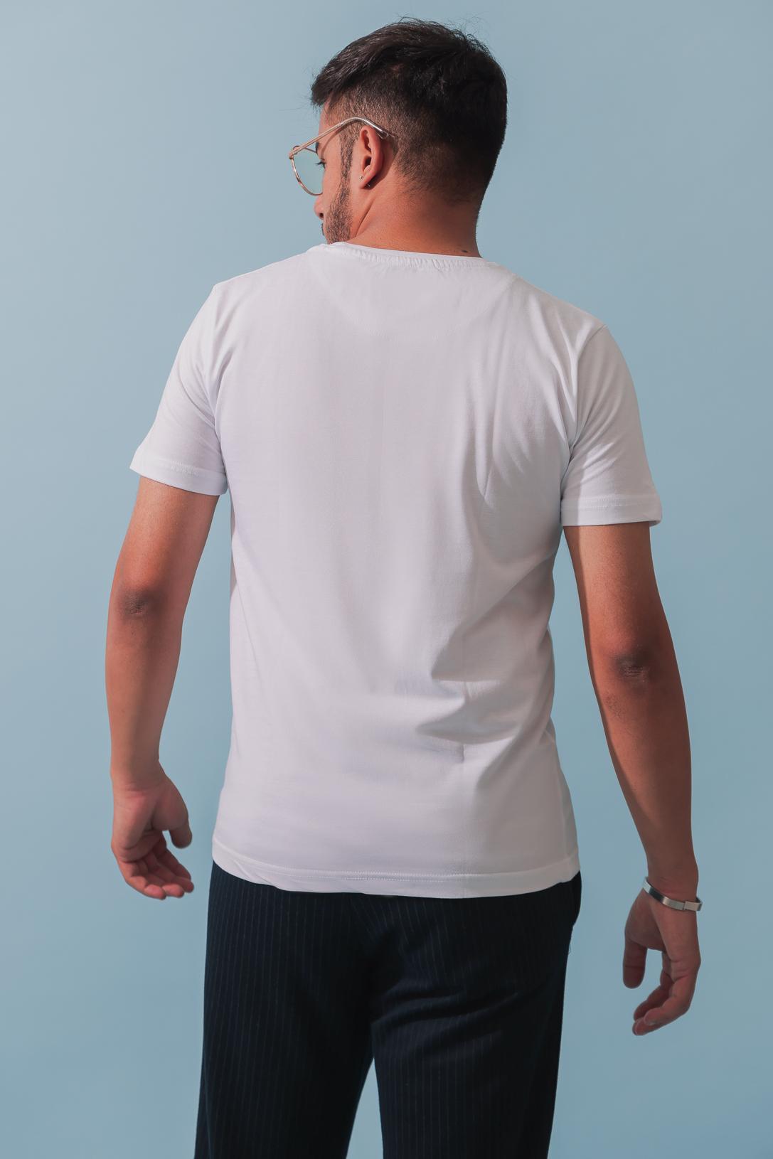 White Plain Solid T-shirt