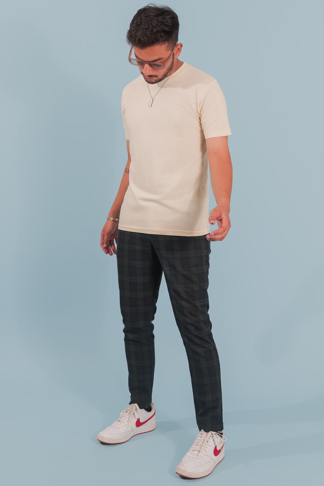 Yellow Plain Solid T-shirt