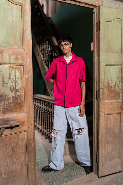 ABSOLUTE PINK BOWLING SHIRT