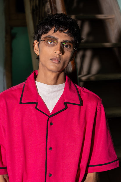 ABSOLUTE PINK BOWLING SHIRT