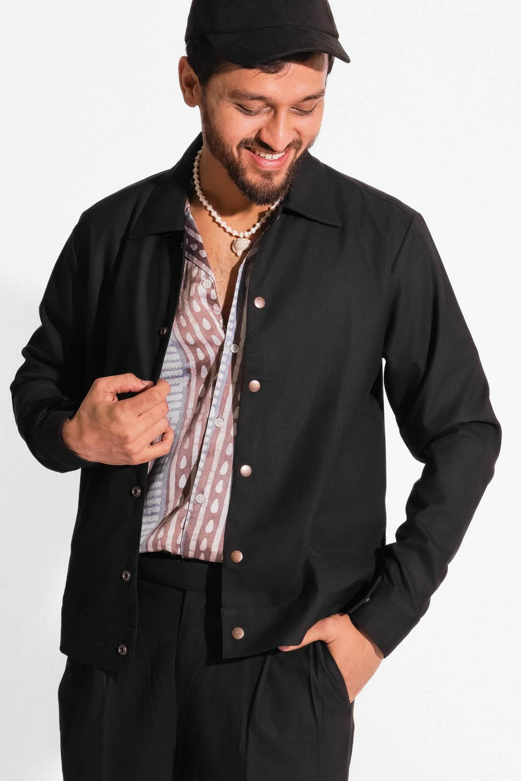 Absolute Black Trucker Jacket