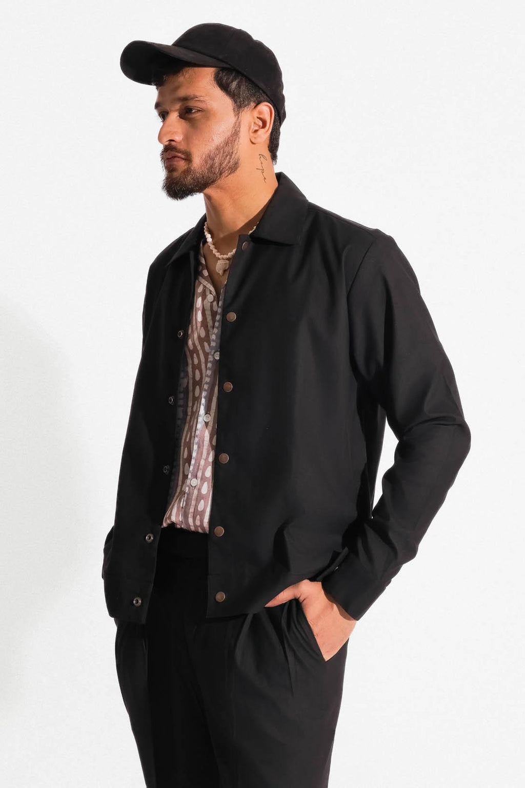 Absolute Black Trucker Jacket