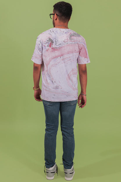 Purple Haze Marble Printed T-shirt