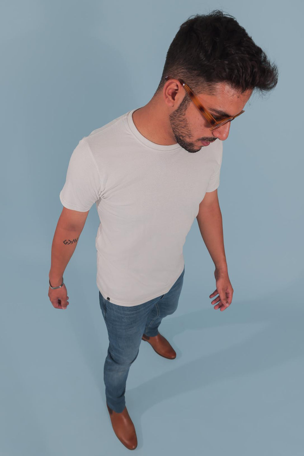 Cement Plain Solid T-shirt